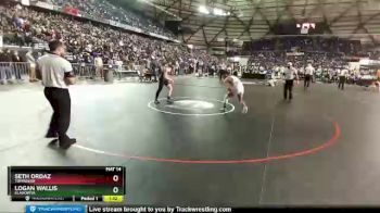 1A 152 lbs Semifinal - Logan Wallis, Klahowya vs Seth Ordaz, Toppenish