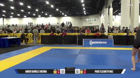 Paige Elizabeth Maz vs Amber Danielle Medina 2025 World IBJJF Jiu-Jitsu No-Gi Championship