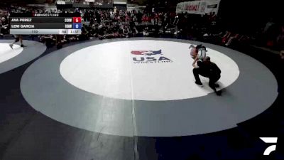 110 lbs Ava Perez, CVWA - Central Valley Wrestling Association vs Leni Garcia, SAWA - Sacramento Area Wrestling Association