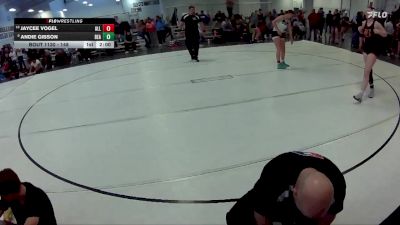 148 lbs Quarterfinal - Jaycee Vogel, Ansley Litchfield Ladies vs Andie Gibson, Beatrice