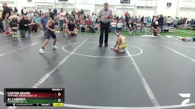 64 lbs Round 5 (6 Team) - Carter Board, Team West Virginia Gold vs RJ Cabrera, Contenders WA