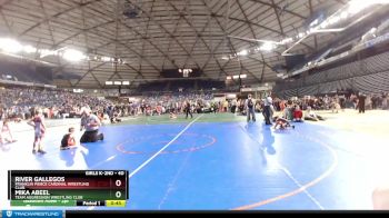 40 lbs 1st Place Match - Mika Abeel, Team Aggression Wrestling Club vs River Gallegos, Franklin Pierce Cardinal Wrestling Club