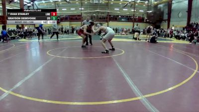 138 lbs Champ. Round 2 - Evan Stanley, Lowell vs Grayson Debevoise, St Francis Desales