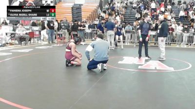 132 lbs Consolation - Fahiena Joseph, Whittier vs Olivia Mizell Share, Lincoln-Sudbury