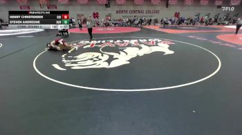 197 lbs Cons. Round 4 - Steven Andreone, Olivet vs Henry Christensen, Coe