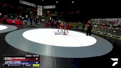 100-106 lbs Semifinal - Estrella Contreras, California vs Jazmine Turner, Grace M Davis High School Wrestling