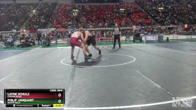 4A 285 lbs Cons. Semi - Philip JAnquart, Bishop Kelly vs Layne Schulz, Canyon Ridge