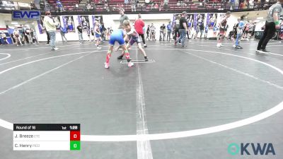 67 lbs Round Of 16 - Jackson Breeze, Comanche Takedown Club vs Cannon Henry, Piedmont