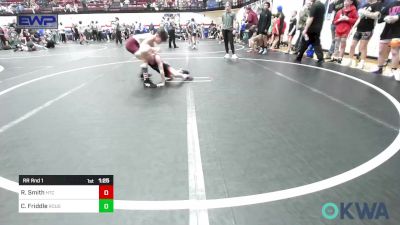 70 lbs Rr Rnd 1 - Rhett Smith, Hinton Takedown Club vs Colton Friddle, Rough Riders