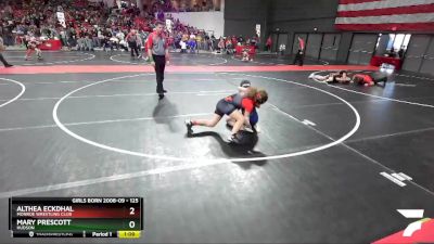 125 lbs Cons. Round 5 - Mary Prescott, Hudson vs Althea Eckdhal, Monroe Wrestling Club