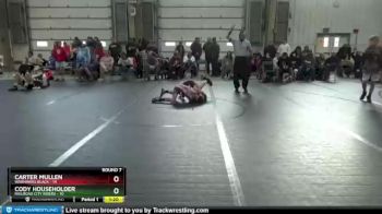 72 lbs Round 7 (8 Team) - Cody Householder, Railroad City Riders vs Carter Mullen, Warhawks Black