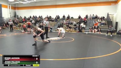 188-190 lbs Round 1 - Ayden Milligan, Dubuque Hempstead vs Ryker Jackson, Lisbon