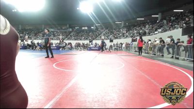 49 lbs Round Of 32 - Easton Winans, Rough Riders vs Silas Boyd, Harrah Little League Wrestling