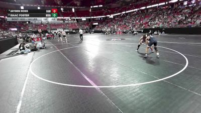 144 lbs Cons. Quarters - Jayden Ross, Hamilton vs Isaac Foster, Menasha