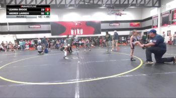 55 lbs Round 2 - Andres Laurido, Reverence Wrestling Club vs Leanna Drook, Grizzlies Wrestling Club