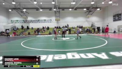 197 lbs Cons. Semi - Zackery Leon, Victor Valley vs Harshal Sharma, San Jose State Club