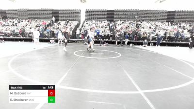 140-H lbs Round Of 32 - Max DeSousa, Smithtown West vs Rajat Bhaskaran, Unattached