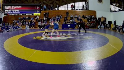 138 lbs 1st Place Match - Tanya Teneva, Western New England vs Gabby Bradigan, Elmira College