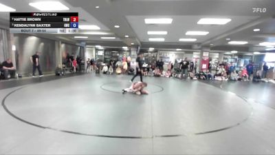 49-54 lbs Round 1 - Hattie Brown, Team Real Life Wrestling vs Kendalynn Baxter, Grizzly Wrestling Club