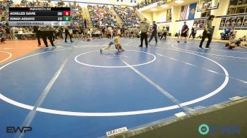 61 lbs Quarterfinal - Achilles Davie, Salina Wrestling Club vs Jonah Aguayo, Grove Takedown Club