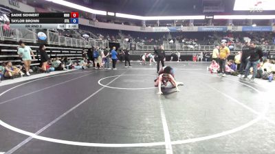 146 lbs Rr Rnd 3 - Sadie Sehnert, Dinosaur Destroyers vs Taylor Brown, Stilly Dreams