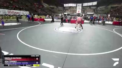 220 lbs Cons. Semi - Nikolas Butayev, California vs Esai Sandez, Community Youth Center - Concord Campus Wrestling