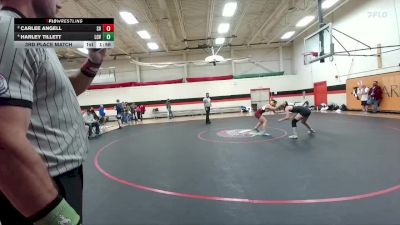 110 lbs 3rd Place Match - Carlee Angell, Star Valley vs Harley Tillett, Lovell