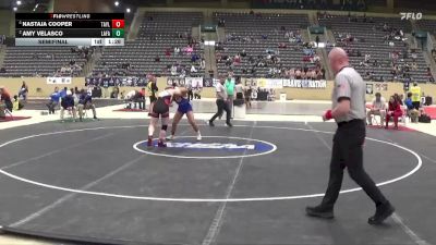 145 lbs Semifinal - Nastaja Cooper, Taylor County vs Amy Velasco, Lafayette