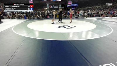 100 lbs Champ. Rd Of 128 - Bradley Barnhart, CO vs Maddox Taft, WA