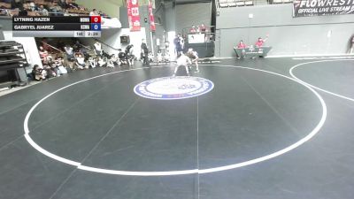 132 lbs Lytning Hazen, MDWA - Mount Diablo Wrestling Association vs Gabryel Juarez, KCWA - Kern County Wrestling Association