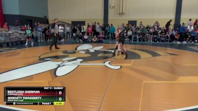 65 lbs Round 1 - Serenity Swaggerty, Jesup Mat Club vs Bentleigh Sherman, Chippewa Elite