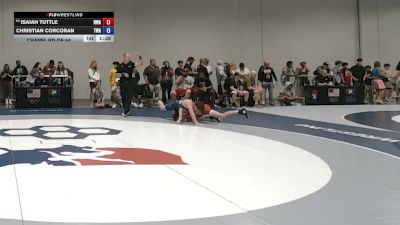 55 kg Champ. Rd Of 64 - Isaiah Tuttle, Nebraska Wrestling Academy vs Christian Corcoran, The Wrestling Academy