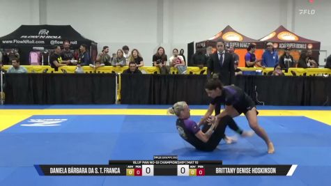 Daniela Bárbara Da S. T. Franca vs Brittany Denise Hoskinson 2026 Pan IBJJF Jiu-Jitsu No-Gi Championship
