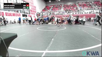 119 lbs Rr Rnd 2 - Rhylen Harris, Midwest City Bombers Youth Wrestling Club vs Jordon Inman, Red Ryder Wrestling Club