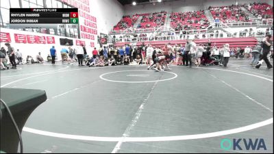 119 lbs Rr Rnd 2 - Rhylen Harris, Midwest City Bombers Youth Wrestling Club vs Jordon Inman, Red Ryder Wrestling Club