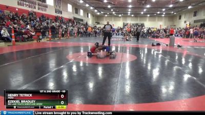 65 lbs Cons. Round 1 - Ezekiel Bradley, Big Lake Youth Wrestling Assoc vs Henry Tetrick, Pierz