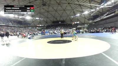 Girls 3A 105 lbs Champ. Round 2 - Elisabeth Norton, Shorewood (Girls) vs Jonell Johnson, Federal Way (Girls)