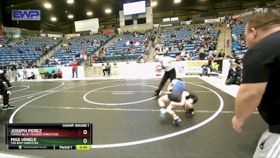 67 lbs Champ. Round 1 - Joseph Perez, Topeka Blue Thunder Wrestling vs Max Hinkle, The Best Wrestler