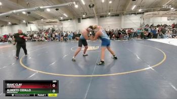 285 lbs Quarterfinal - Alberto Cedillo, Broomfield vs Isaac Clay, Cheyenne East