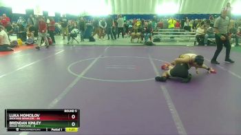 110 lbs Round 5 (8 Team) - Luka Momcilov, Backyard Brawlers vs Brendan Kinley, Rogue Wrestling