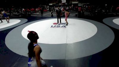 110 lbs Cali Gilliard, KCWA - Kern County Wrestling Association vs Jade Gutierrez, SCVWA - Santa Clara Valley Wrestling Association