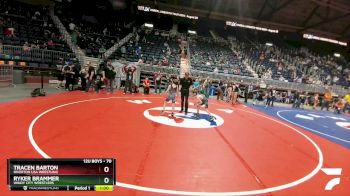 70 lbs Quarterfinal - Tracen Barton, Riverton USA Wrestling vs Ryker Brammer, Windy City Wrestlers