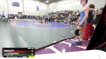 113 lbs Champ. Round 3 - Dj Leatherwood, Waukesha West vs Aidan Hare, Father Ryan