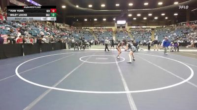 105 lbs Cons. Semi - Miley Locke, Basehor-Linwood HS vs Tori York, Goddard-Eisenhower Hs