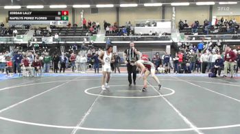 132 lbs Quarterfinal - Jordan Lally, East Greenwich vs Rafelys Perez Flores, Saint Raphael Academy