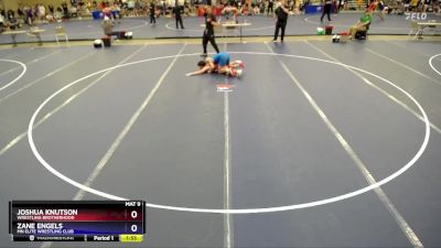 150 lbs Quarterfinal - Joshua Knutson, Wrestling Brotherhood vs Zane Engels, MN Elite Wrestling Club