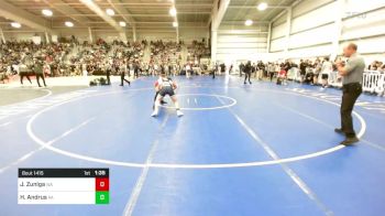 126 lbs Quarterfinal - Justyce Zuniga, WA vs Hayden Andrus, PA