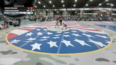 55 lbs Quarterfinal - Ronan Strader, Eastside United vs James Muhlbeier, Westside Raider Wrestling