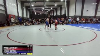117 lbs Quarterfinal - Ayden Alvarado, Hillsboro Mat Club vs Kaiden Coates, Twin City Wrestling Club