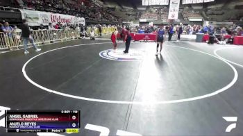 119 lbs Quarterfinal - Angel Gabriel, Down River Freestyle Wrestling Club vs Anjelo Reyes, Madera Wrestling Club